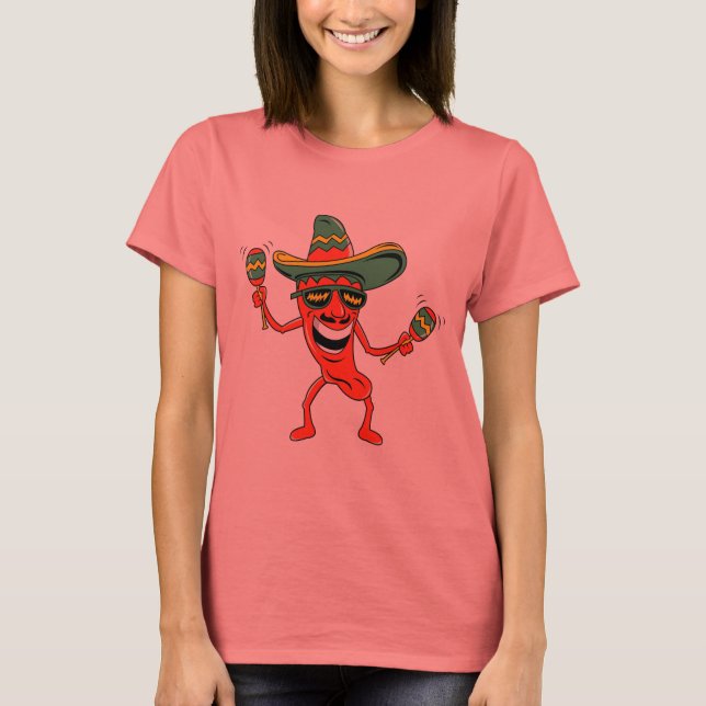 Cinco de Mayo Chilli Pepper T-shirts and Gifts (Front)