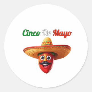 Cinco De Mayo Classic Round Sticker