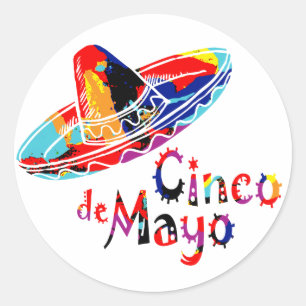 Cinco de Mayo Classic Round Sticker