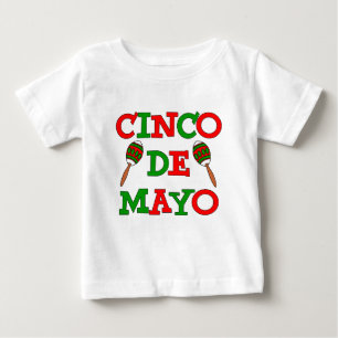 Cinco De Mayo Colourful Maracas Baby T-Shirt