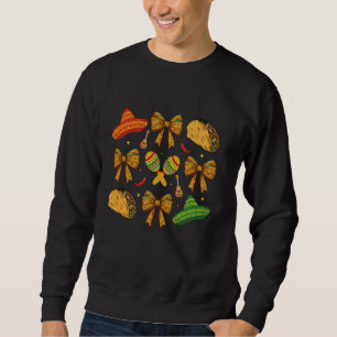 Cinco De Mayo Coquette Bow Cinco De Mayo Party Som Sweatshirt