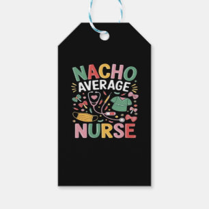 Cinco De Mayo Coquette Bow Nacho Average Nurse Nur Gift Tags