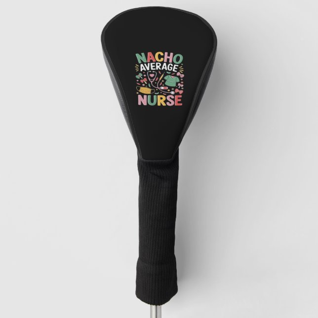 Cinco De Mayo Coquette Bow Nacho Average Nurse Nur Golf Head Cover (Front)