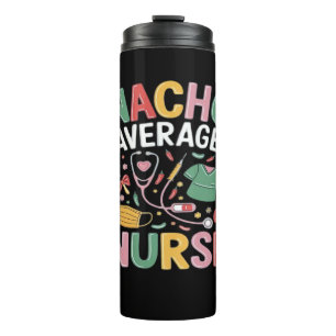 Cinco De Mayo Coquette Bow Nacho Average Nurse Nur Thermal Tumbler
