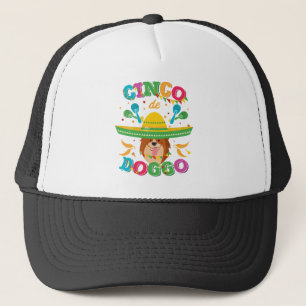Cinco de Mayo Corgi Dog Trucker Hat