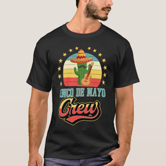Cinco De Mayo Crew Matching Group Sombrero Mariach T-Shirt (Front)