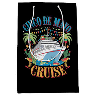 Cinco De Mayo Cruise Mexico Mexican Ship Fiesta Medium Gift Bag