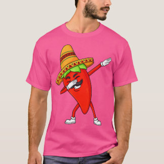 Cinco De Mayo Dabbing Hot Jalapeno Pepper Funny Bo T-Shirt