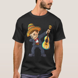 Cinco de Mayo Dabbing Mariachi Mexican Boys Kids  T-Shirt