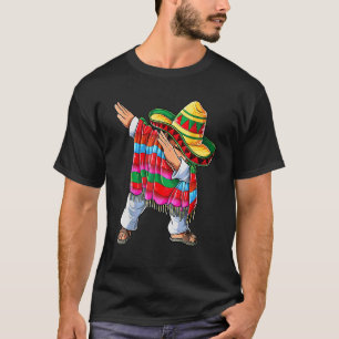 Cinco De Mayo Dabbing Mexican Poncho Boys Men Wome T-Shirt