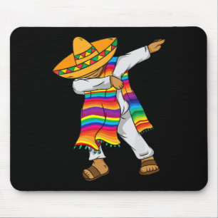 Cinco De Mayo Dabbing Mexican Poncho Kids Toddler  Mouse Mat