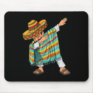 Cinco de Mayo Dabbing Poncho Sombrero Fun Mexican Mouse Mat