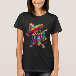 Cinco De Mayo Dabbing Poncho Sombrero Mexican Dab T-Shirt