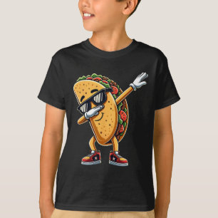 Cinco De Mayo Dabbing Taco Funny Mexican Food Boys T-Shirt