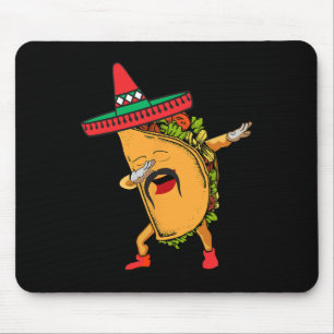 Cinco De Mayo Dabbing Taco Mexican Sombrero Hat Da Mouse Mat