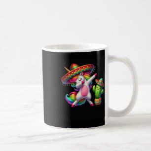 Cinco De Mayo Dabbing Unicorn Cactus Mexican Kids Coffee Mug