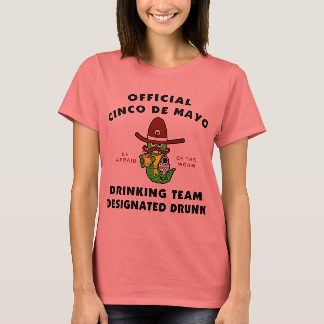 Cinco de Mayo Designated Drunk Ladies T-Shirt (Front)