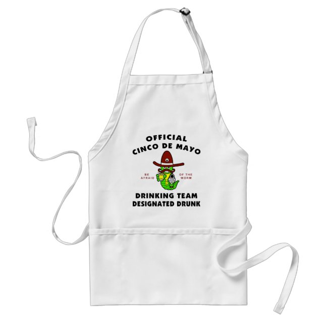 Cinco de Mayo Designated Drunk Standard Apron (Front)