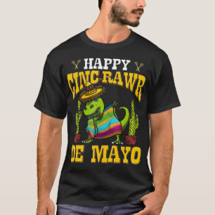 Cinco De Mayo Dinosaurs Meican Dinosaur Kids Cincr T-Shirt