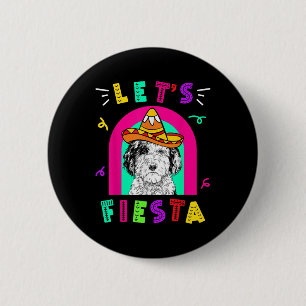 Cinco De Mayo Dog Let’s Fiesta Camisa 5 De Mayo Me 6 Cm Round Badge