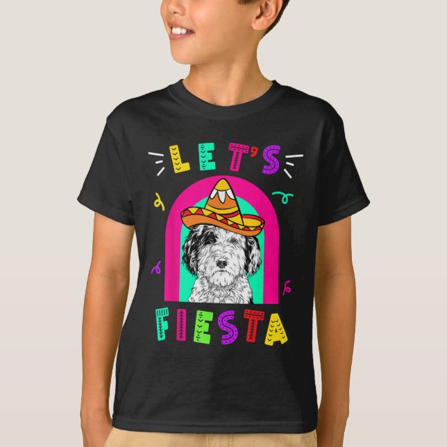 Cinco De Mayo Dog Let’s Fiesta Camisa 5 De Mayo Me T-Shirt (Front)