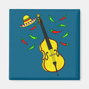 Cinco de mayo double bass bassist mexican musician magnet