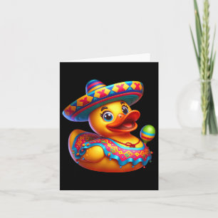 Cinco De Mayo Duck Mexican Sombrero Fiesta Party Card