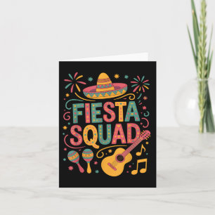 Cinco De Mayo Family Matching Fiesta Squad Mexican Card