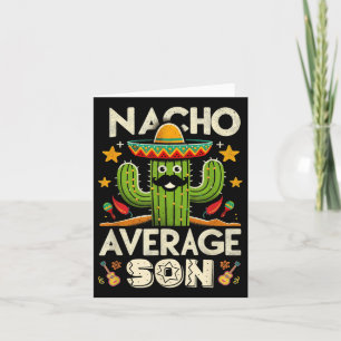 Cinco De Mayo Family Matching Shirts Nacho Average Card