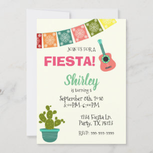 CINCO DE MAYO FIESTA BIRTHDAY GIRL INVITATION