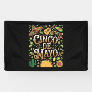 Cinco De Mayo Fiesta Cute Party Elements Banner