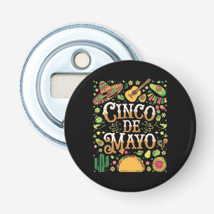 Cinco De Mayo Fiesta Cute Party Elements Bottle Opener