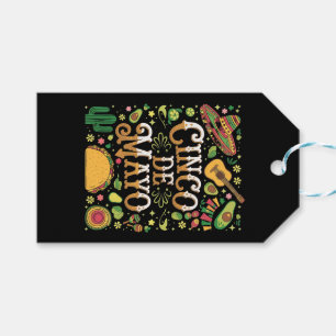 Cinco De Mayo Fiesta Cute Party Elements Gift Tags
