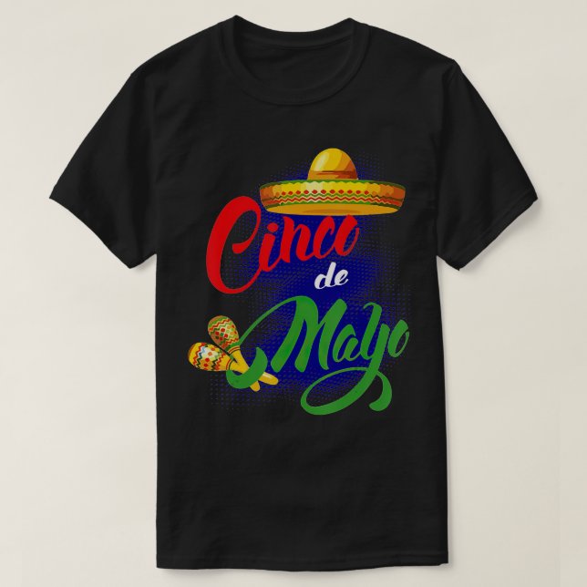 cinco de mayo Fiesta Design Camisa 5 de mayo Viva  T-Shirt (Design Front)