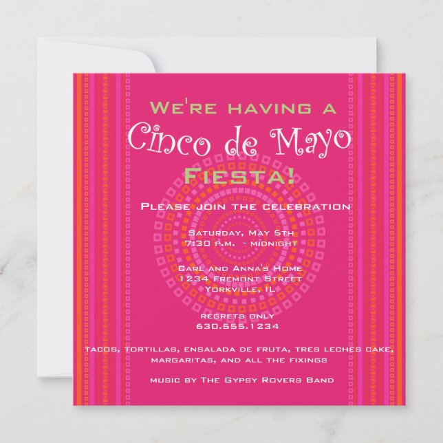 Cinco de Mayo/Fiesta Invitation (Front)