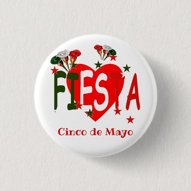 Cinco de mayo ,fiesta mexican 3 cm round badge (Front)