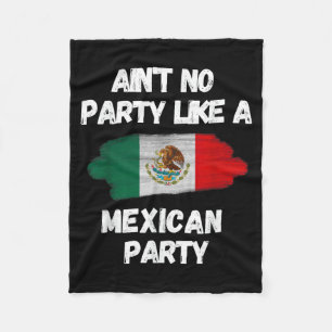 Cinco De Mayo Fiesta Mexican Birthday Party Flag D Fleece Blanket