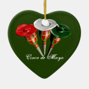 Cinco de mayo ,fiesta mexican ceramic tree decoration