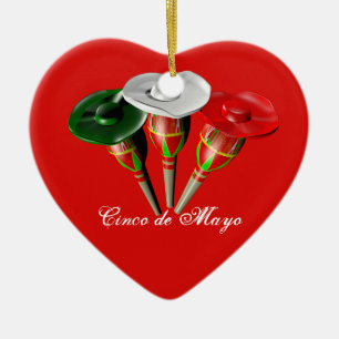 Cinco de mayo ,fiesta mexican ceramic tree decoration