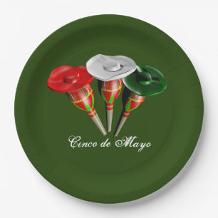 Cinco de mayo ,fiesta mexican paper plate