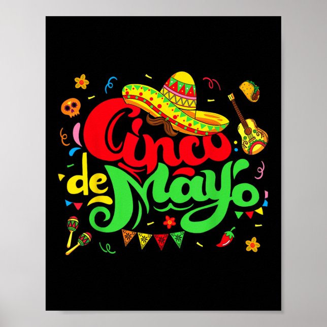 Cinco De Mayo Fiesta Mexican Party 5 De Mayo Men W Poster (Front)