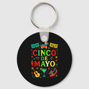 Cinco de mayo - fiesta mexican party celebrate key ring