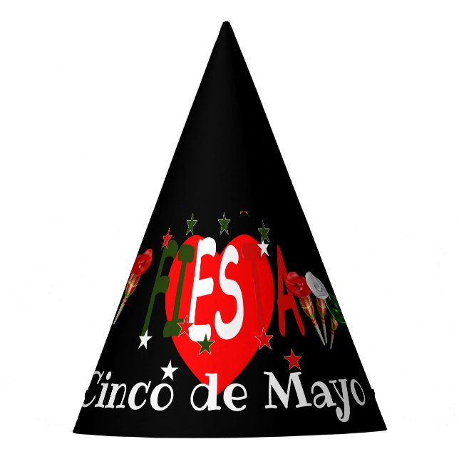 Cinco de mayo ,fiesta mexican party hat (Front)
