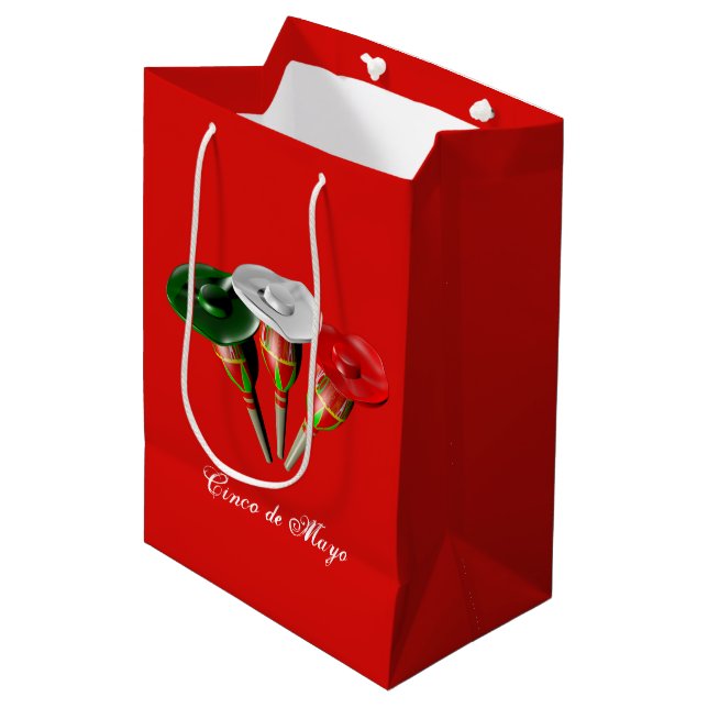 Cinco de mayo ,fiesta mexican,Personalised Medium Gift Bag (Front Angled)