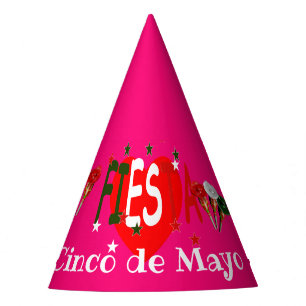 Cinco de mayo ,fiesta mexican pink party hat