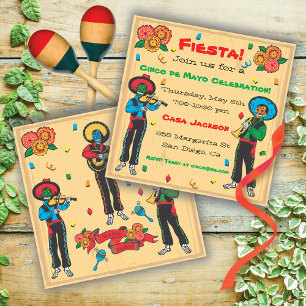 Cinco De Mayo Fiesta Party Invitation