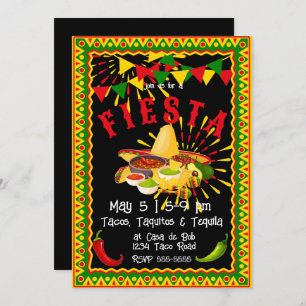 Cinco de Mayo Fiesta Salsa Invitation