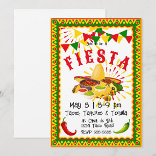 Cinco de Mayo Fiesta Salsa Invitation