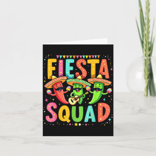 Cinco De Mayo Fiesta Squad Chili Peppers Mexican P Card