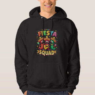 Cinco de Mayo Fiesta Squad Chilli Peppers Mexican Hoodie